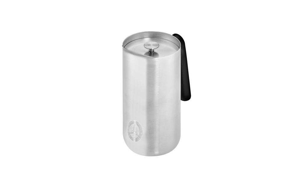 Pressstempelkanne, 1,0 l, Edelstahl/Kunststoff, gebürstet
