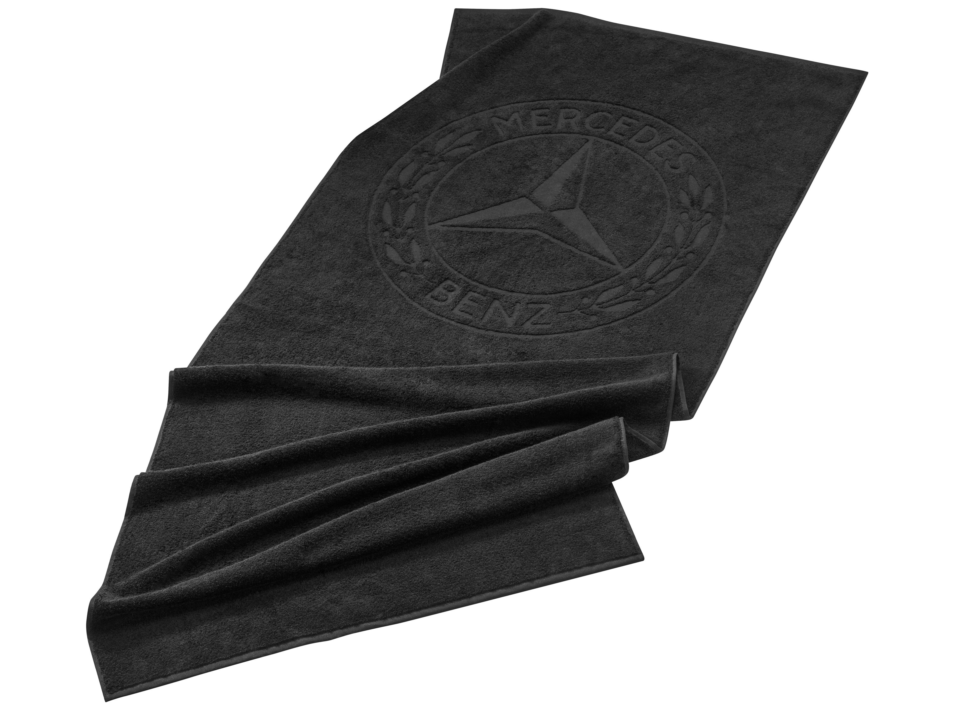 Mercedes-Benz - Strandtuch schwarz, Baumwolle