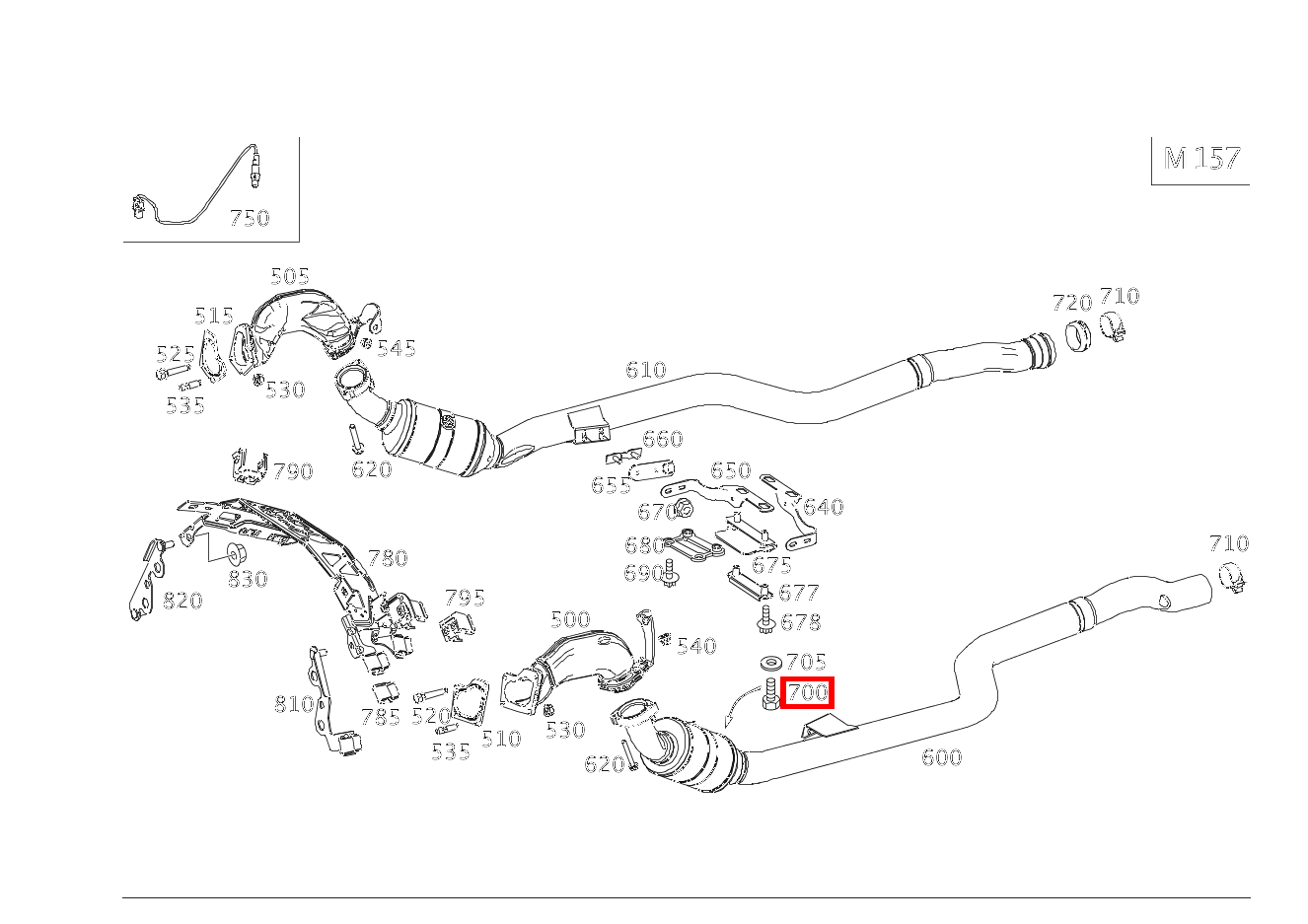 Sechskantschraube AUSPUFFROHR VORN LINKS AN GETRIEBE; M8X20 E 63 T AMG 212 Sechskantschraube AUSPUFFROHR VORN LINKS AN GETRIEBE; M8X20 E 63 T AMG 212