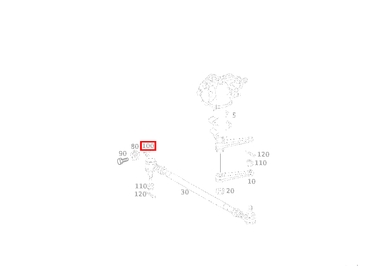 Sechskantmutter KLEMMSCHELLE; M10 G 300 CDI/4X4/3428 Lang 461