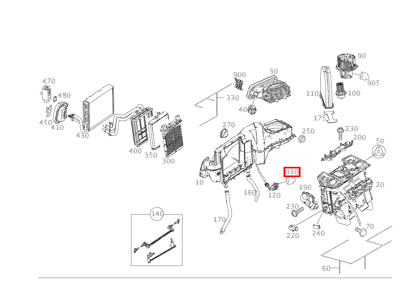 Steckhülsengehäuse TEMPERATURFUEHLER VERDAMPFER B10/6; 2-PIN MQS E 350 4MATIC Limousine BCA 212