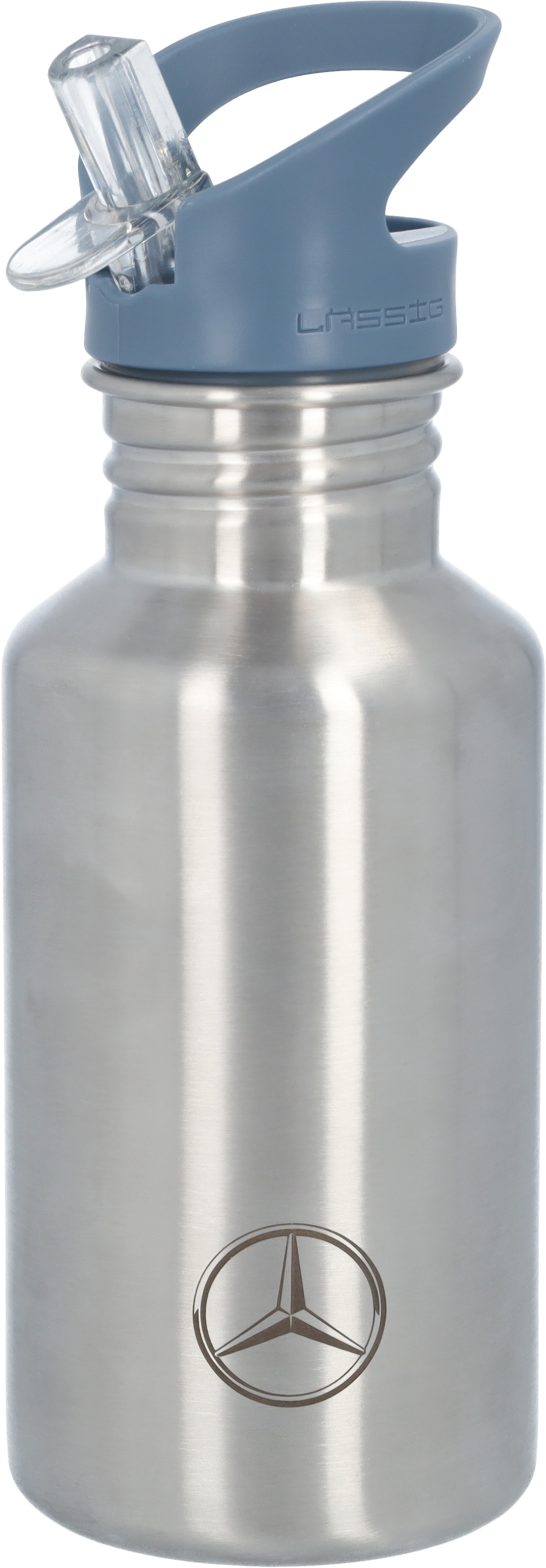 Mercedes-Benz - Trinkflasche Kinder, Mercedes-Benz, silber / blau