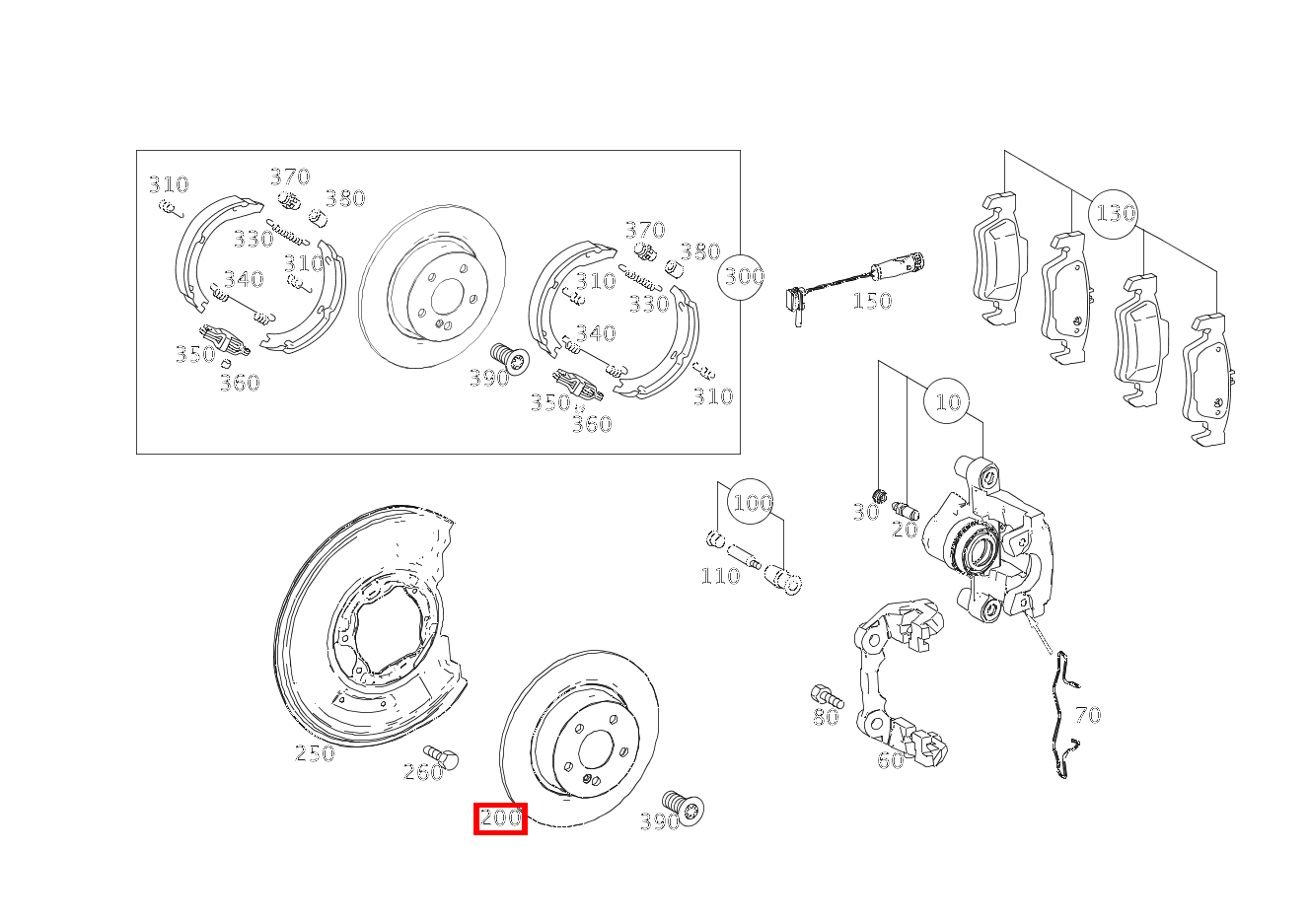 Bremsscheibe belüftet Hinten rechts E350 BT 212 Bremsscheibe belüftet Hinten rechts E350 BT 212