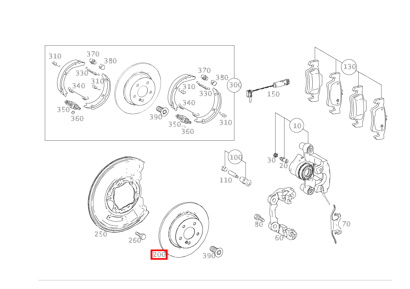 Bremsscheibe belüftet Rechts hinten E300T BT H 212 Bremsscheibe belüftet Rechts hinten E300T BT H 212