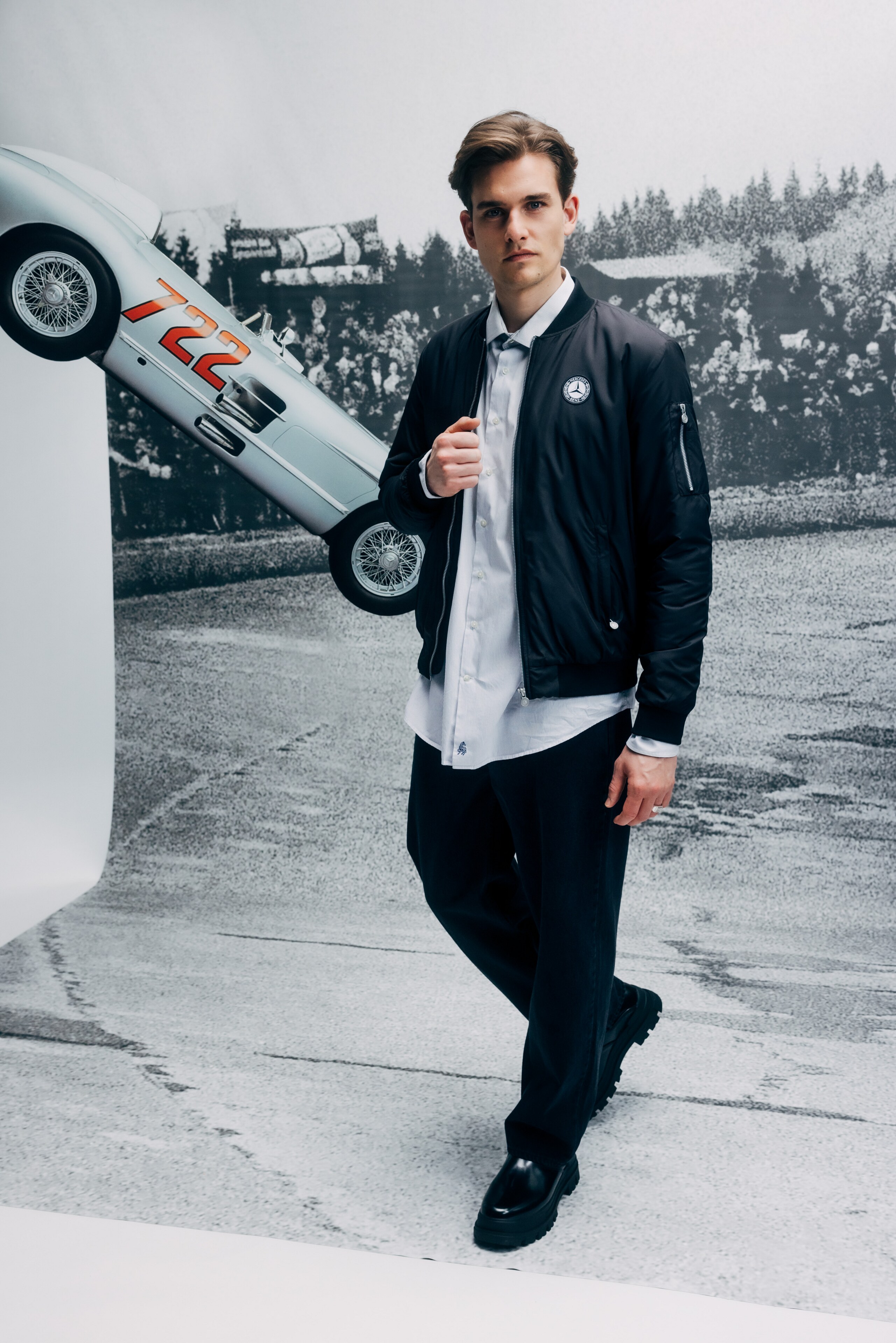 Blouson Herren, schwarz