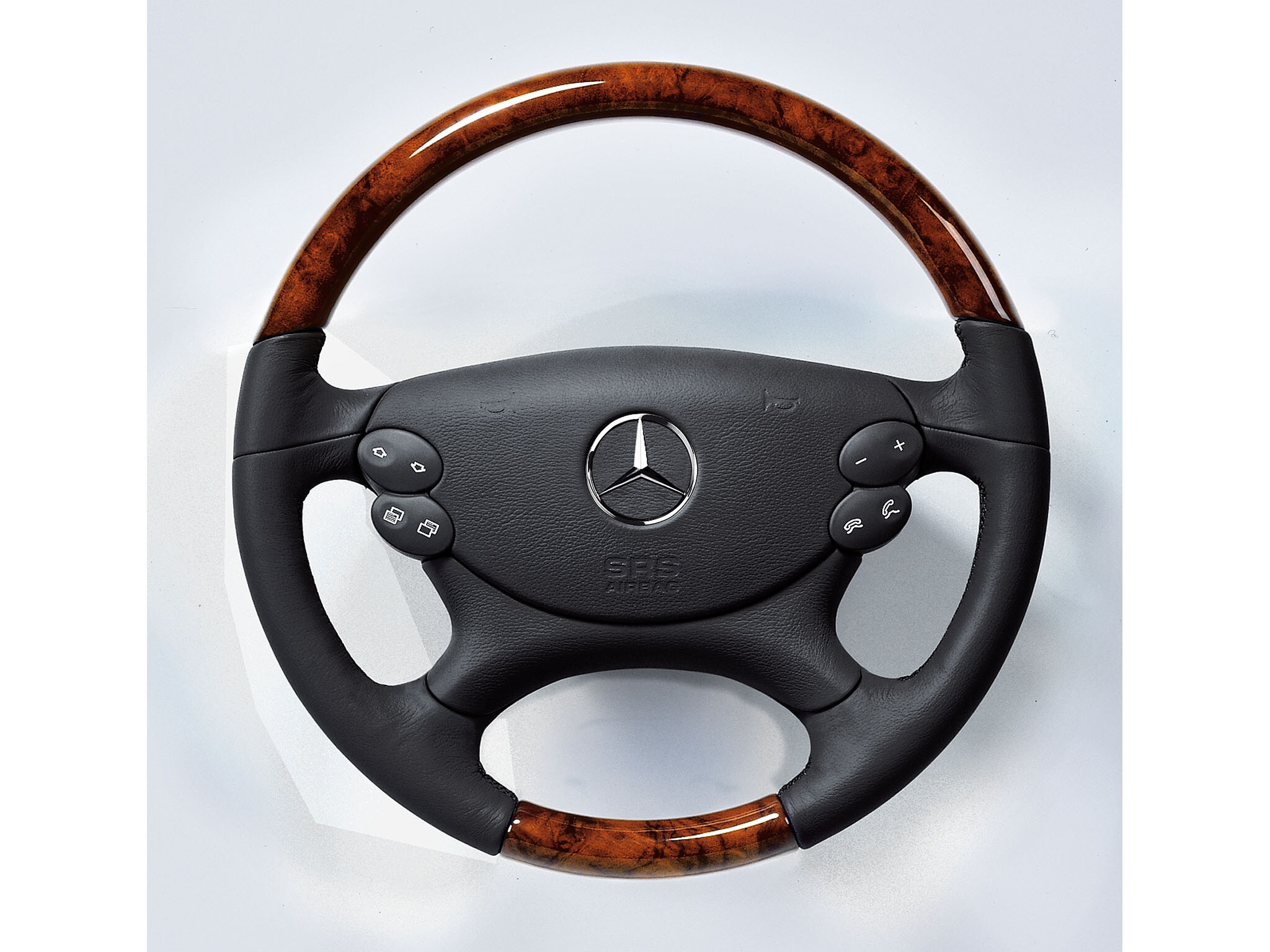 Mercedes-Benz - Multifunktions-Holz-Leder-Lenkrad Multifunktions-Holz-Leder-Lenkrad