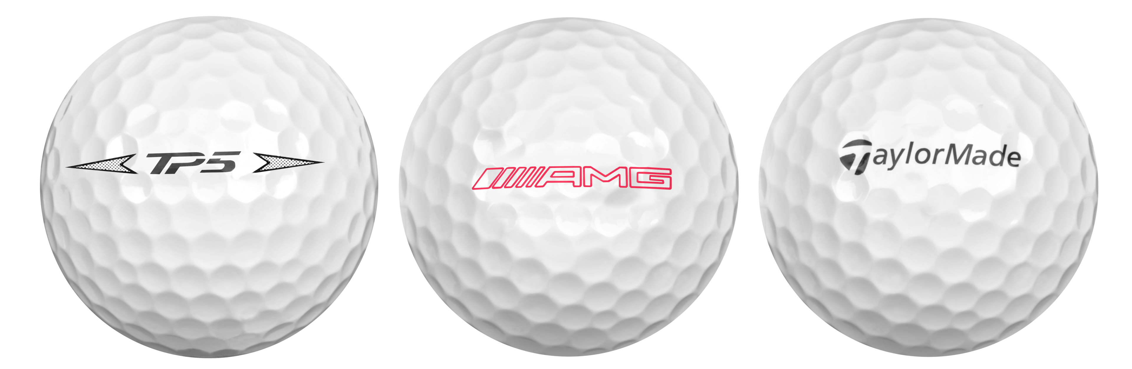 AMG Golfbälle, 3er-Set, weiß