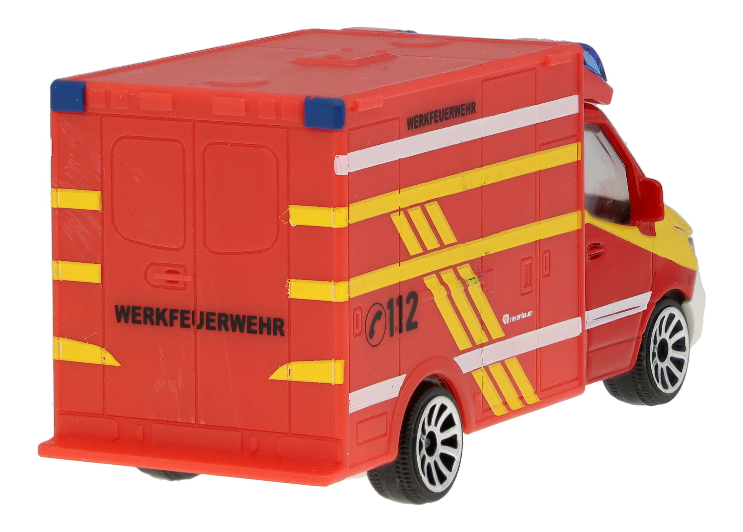 Mercedes-Benz - Sprinter, Feuerwehr rot, Majorette, 7,62 cm (3 Zoll)