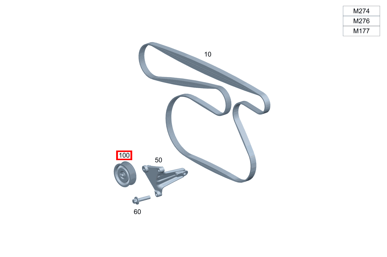 Umlenkrolle AN TRAEGER E 400 T 4MATIC BCA 213 Umlenkrolle AN TRAEGER E 400 T 4MATIC BCA 213