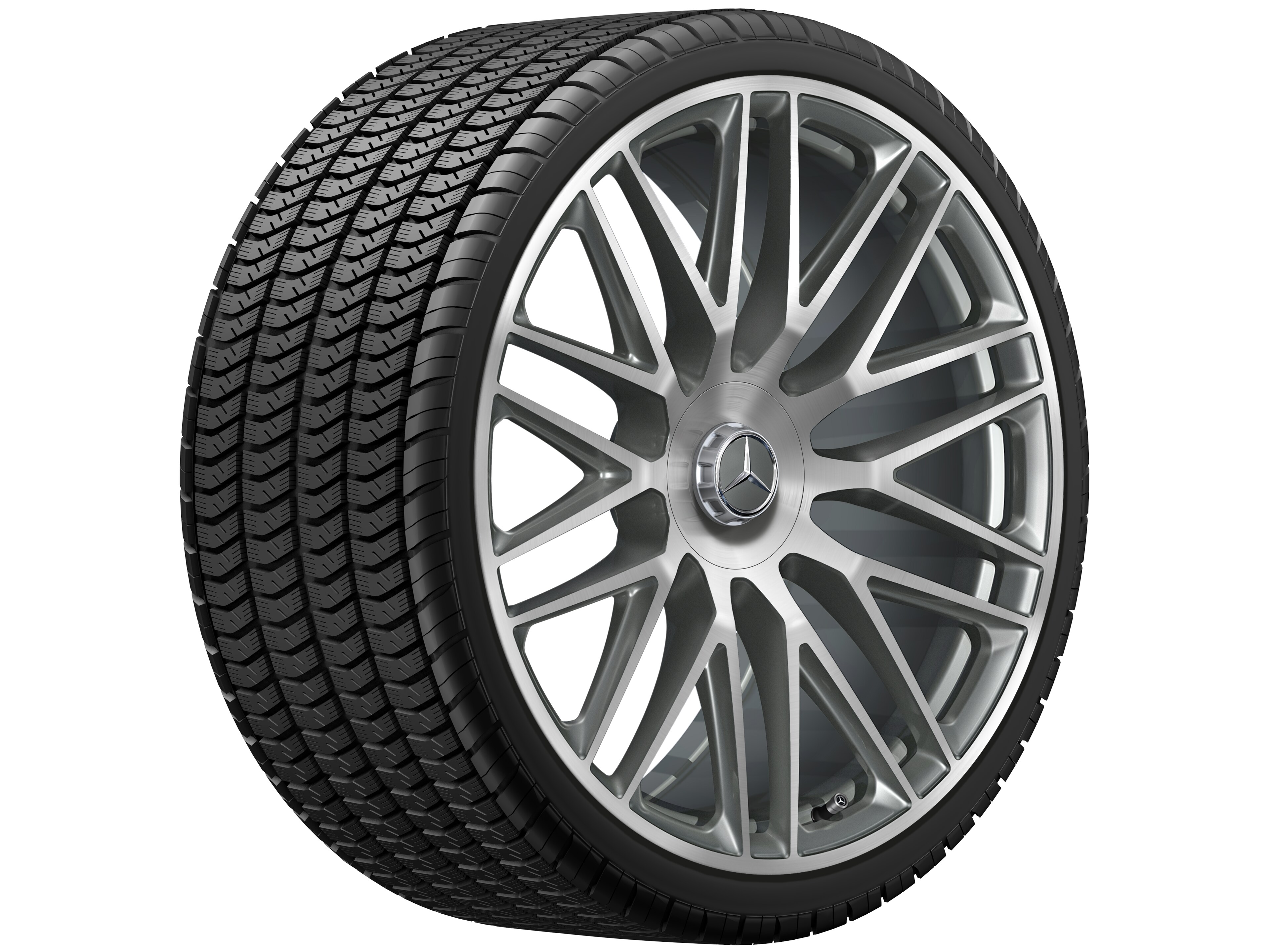 AMG Schmiederad, 23 Zoll 11,5 J x 23 ET 47, titangrau, glanzgedreht