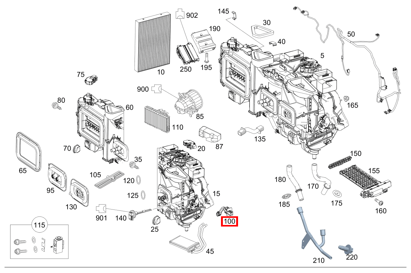 Temperatursensor Verdampferfühler Vito 116 CDI Kasten Lang 245 Temperatursensor Verdampferfühler Vito 116 CDI Kasten Lang 245