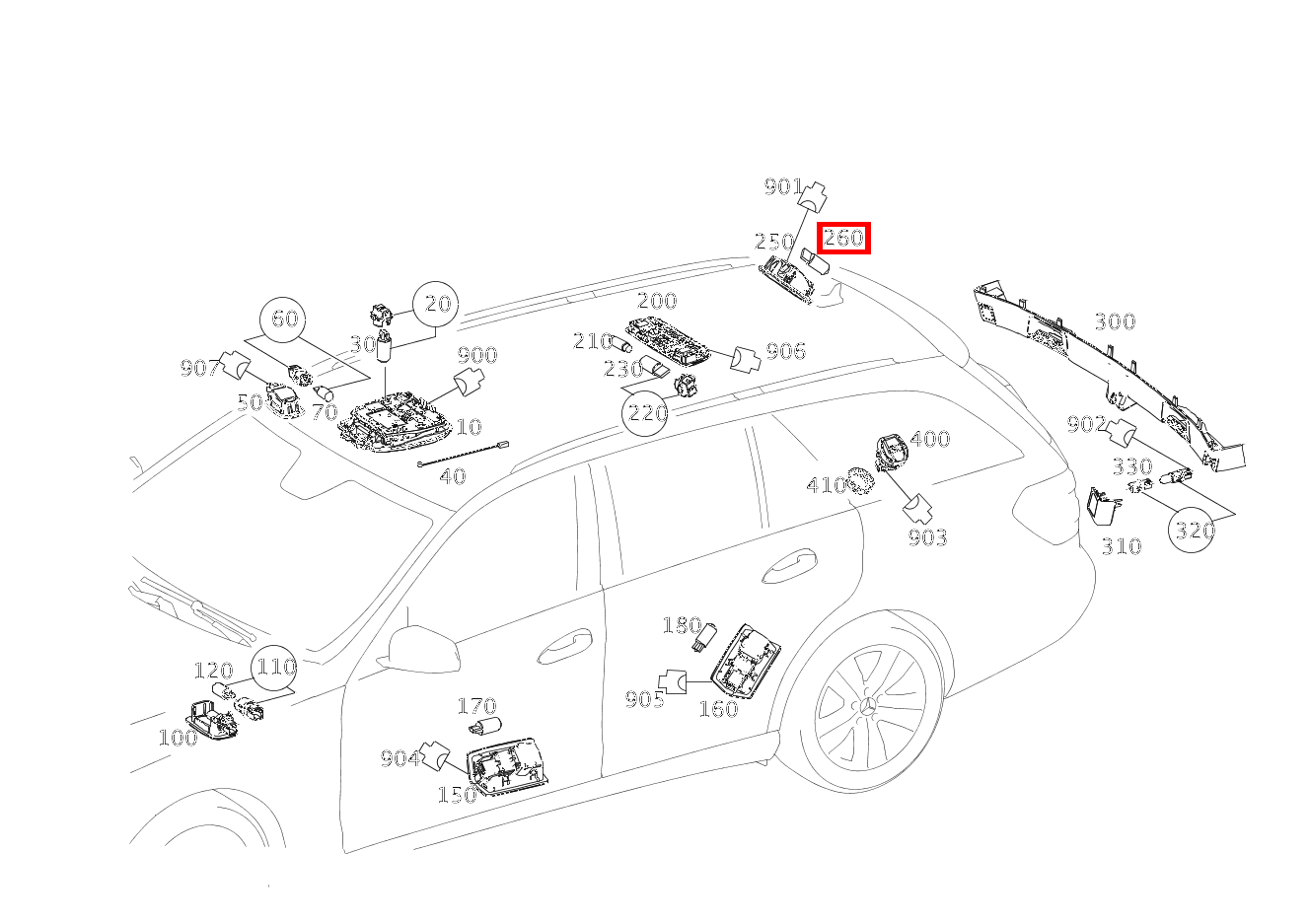 Glühlampe LADERAUMLEUCHTE; 12V-6W E 200 Limousine 213 Glühlampe LADERAUMLEUCHTE; 12V-6W E 200 Limousine 213