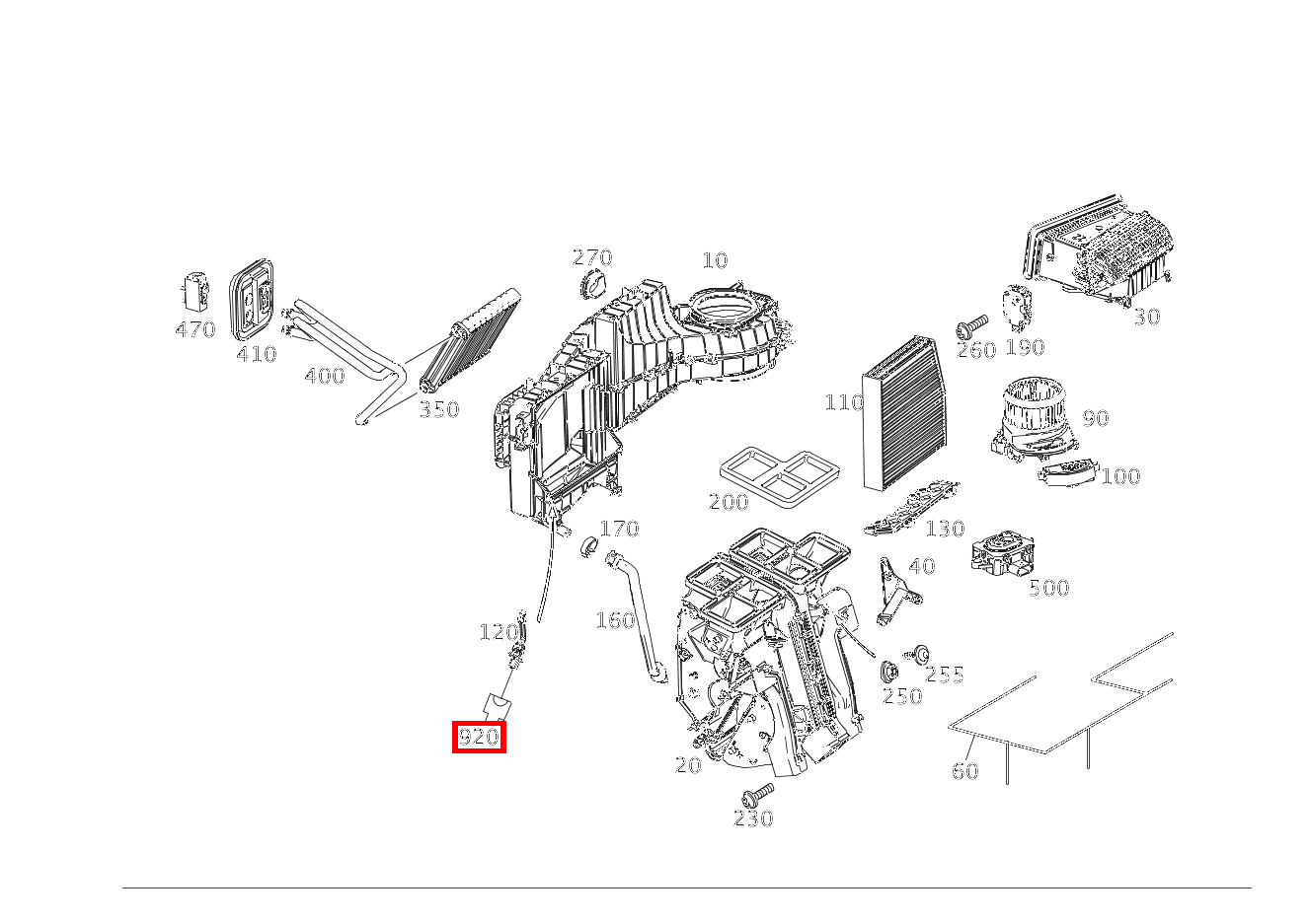 Steckhülsengehäuse TEMPERATURFUEHLER VERDAMPFER B10/6; 2-PIN MQS A 45 AMG 4MATIC 176