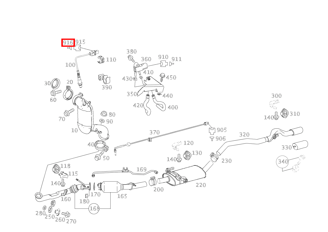 Kontaktbuchse O2-SONDE G3/1; 0.22-0.5 MM2 MLK1.2 A 200 CDI CP 169