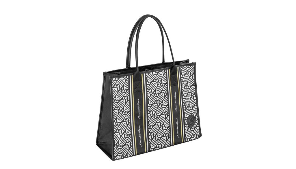 Shopper, schwarz/weiß, Baumwoll-Canvas Shopper, schwarz/weiß, Baumwoll-Canvas