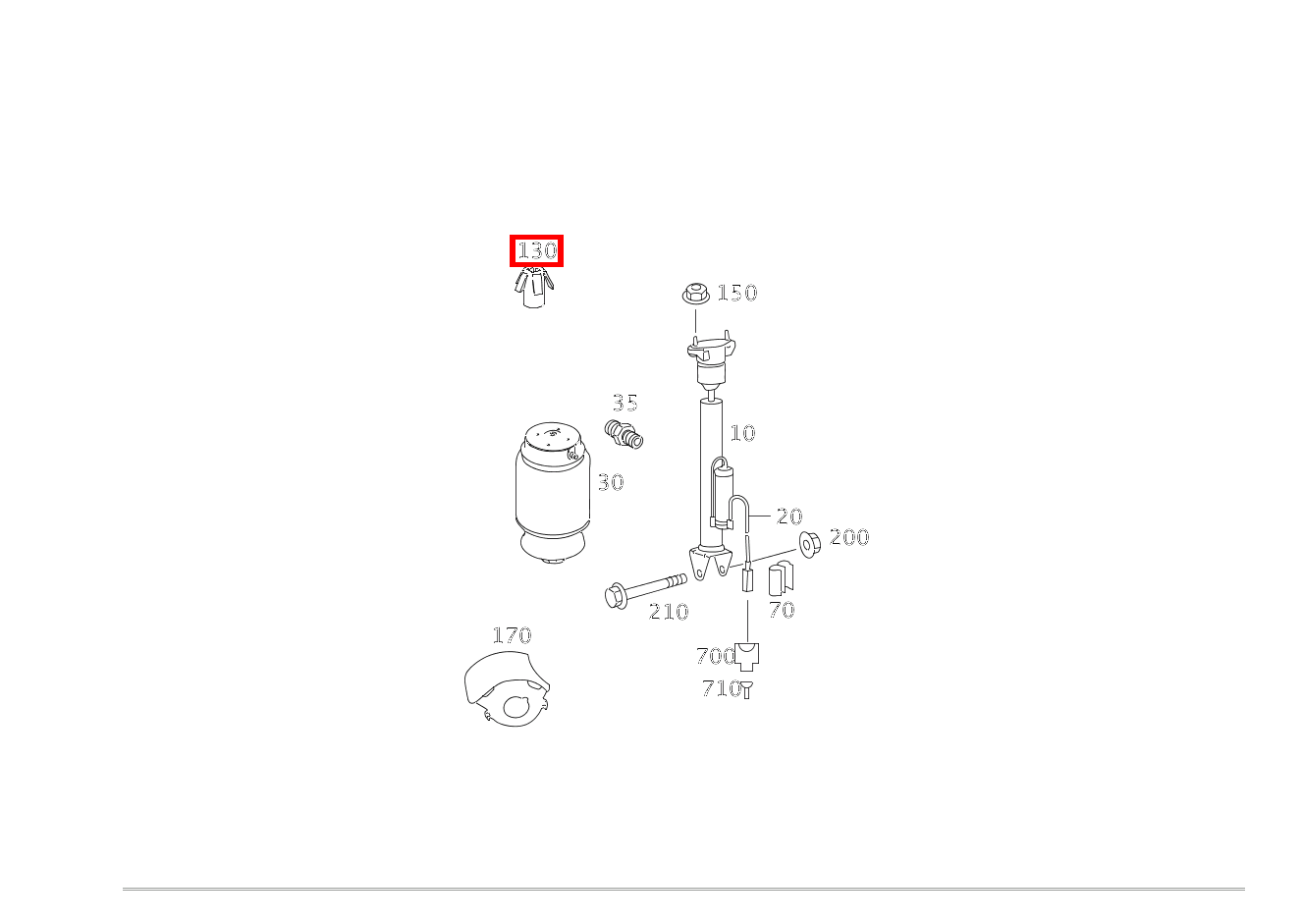 DICHTRINGHALTER FEDER AN AUFBAU GL 500 4MATIC Off-Roader 164