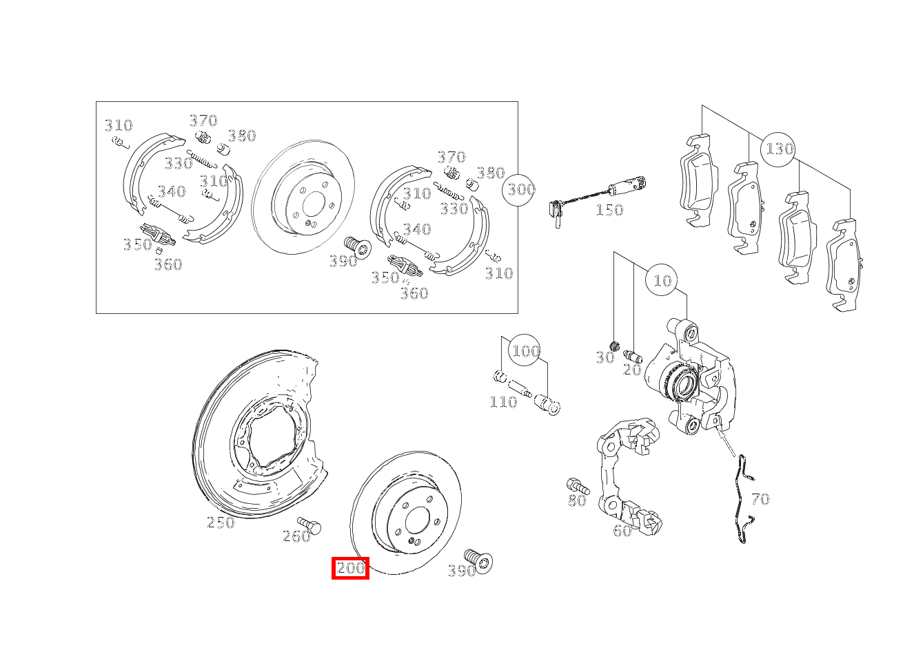 Bremsscheibe belüftet Hinten rechts GLK320CDI 4M 204 Bremsscheibe belüftet Hinten rechts GLK320CDI 4M 204