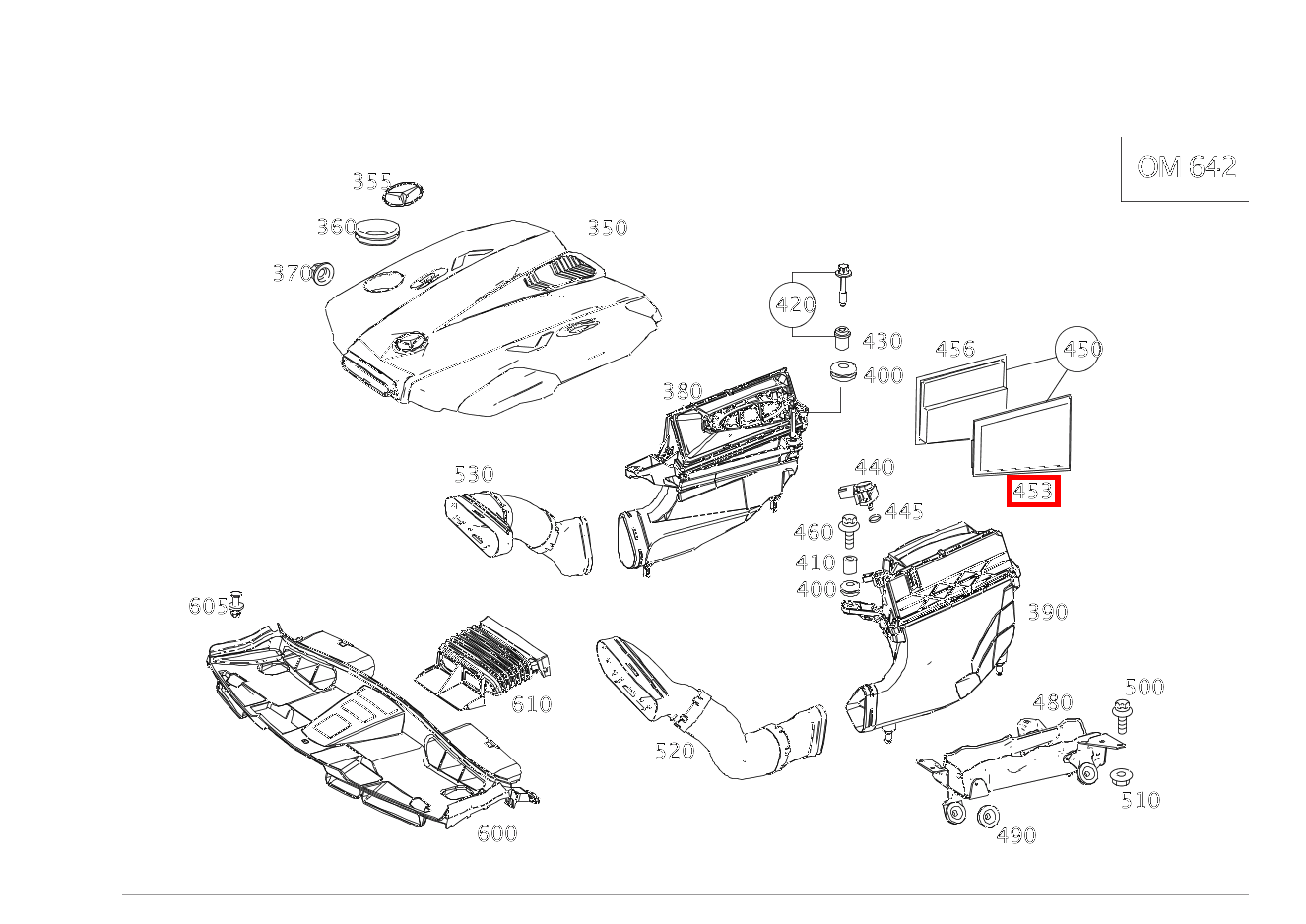 Luftfiltereinsatz LINKS E350CDI BE 212 Luftfiltereinsatz LINKS E350CDI BE 212
