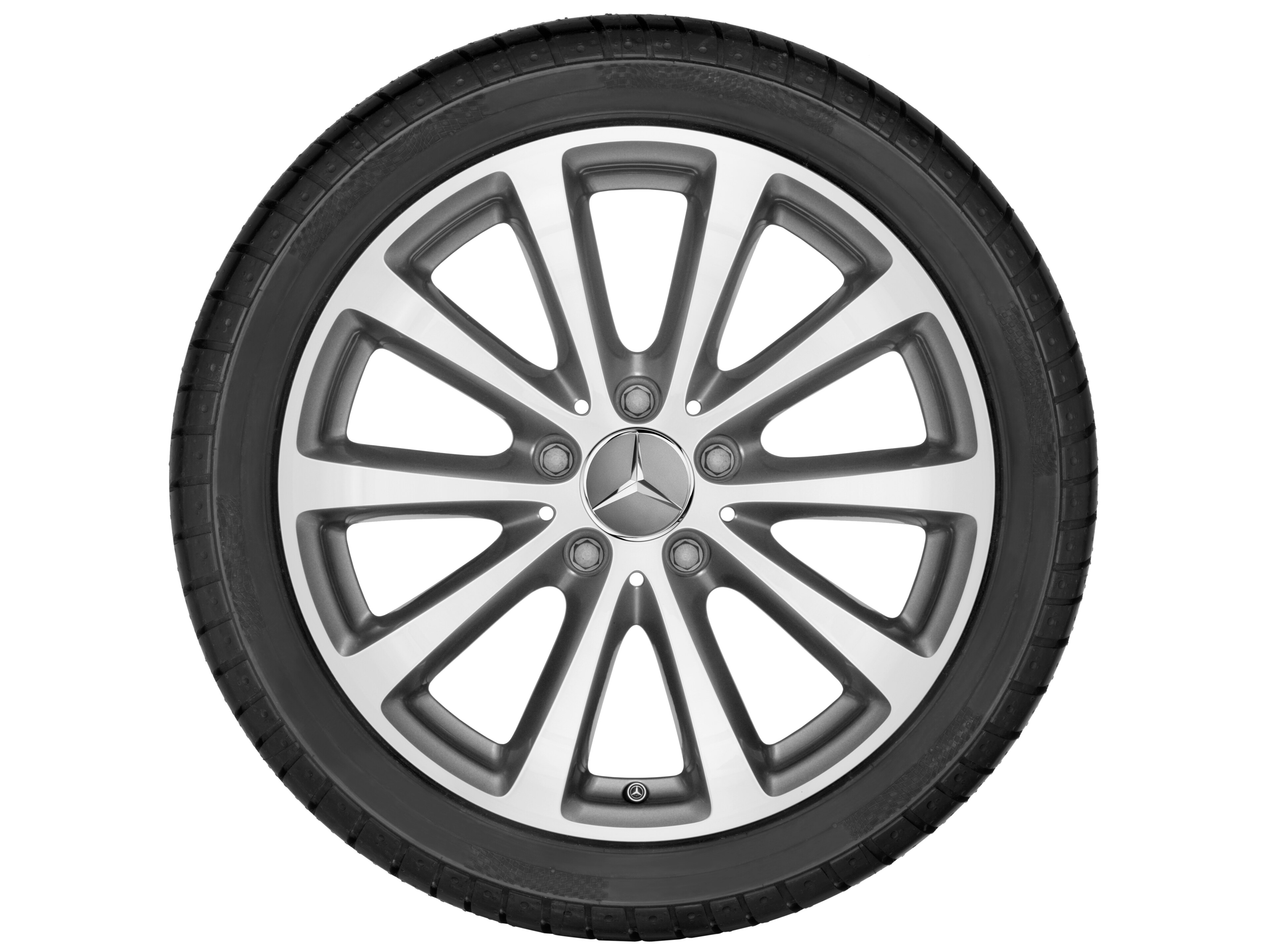 10-Speichen-Rad, 43,2 cm (17 Zoll), glanzgedr