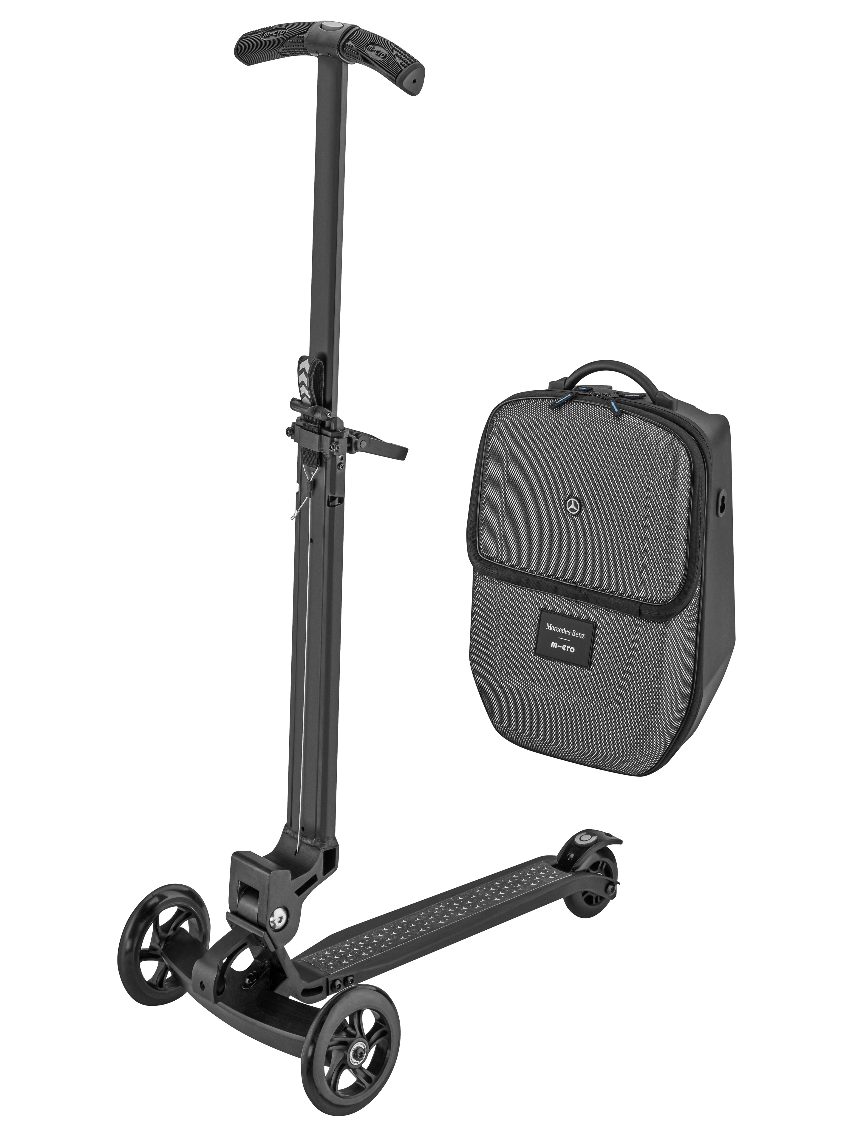 Mercedes-Benz - Tretroller Koffer schwarz, Micro Mobility