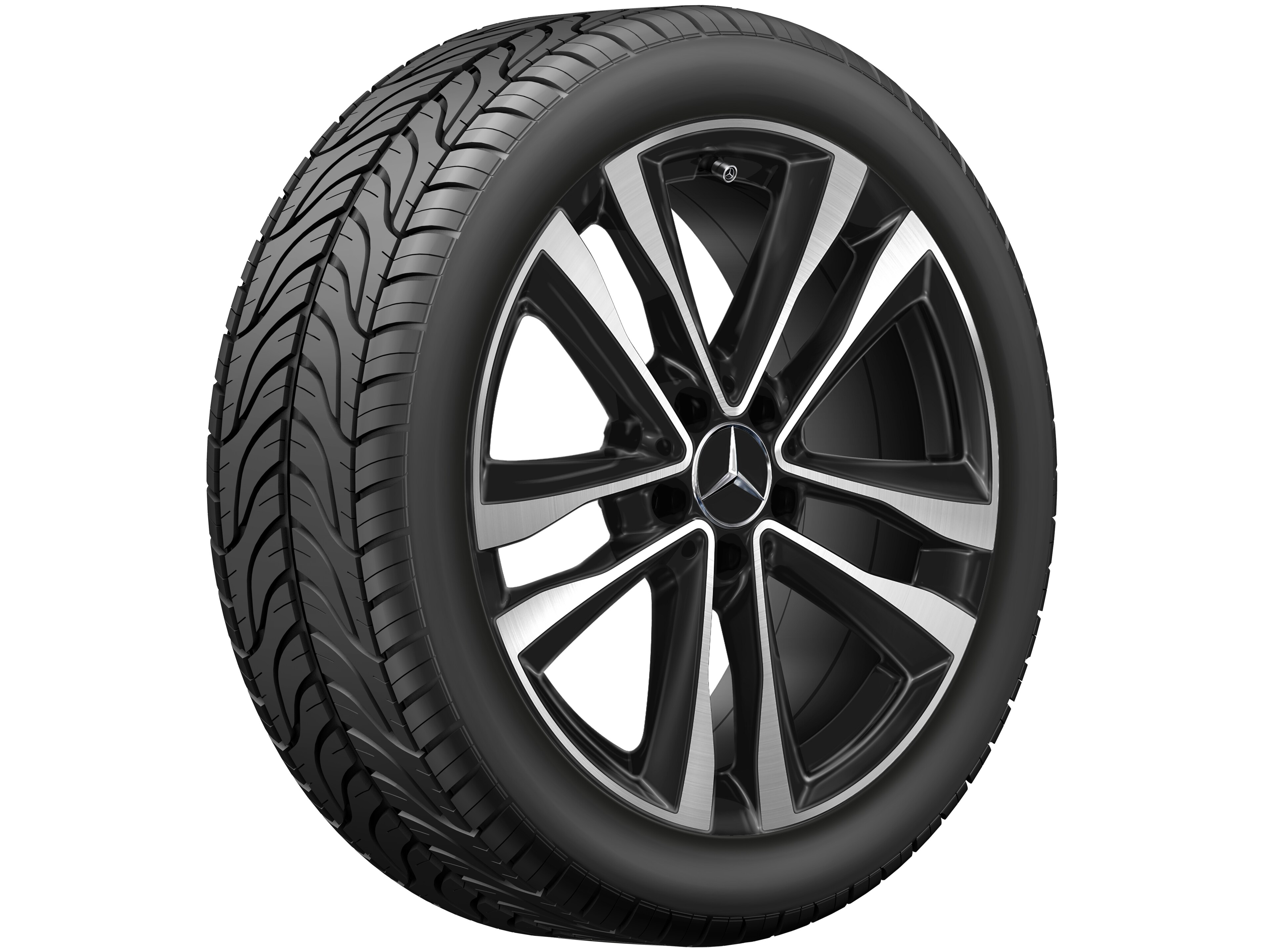 Mercedes-Benz - 5-Doppelspeichen-Rad, 45,7 cm (18 Zoll), glan 5-Doppelspeichen-Rad, 45,7 cm (18 Zoll), glan