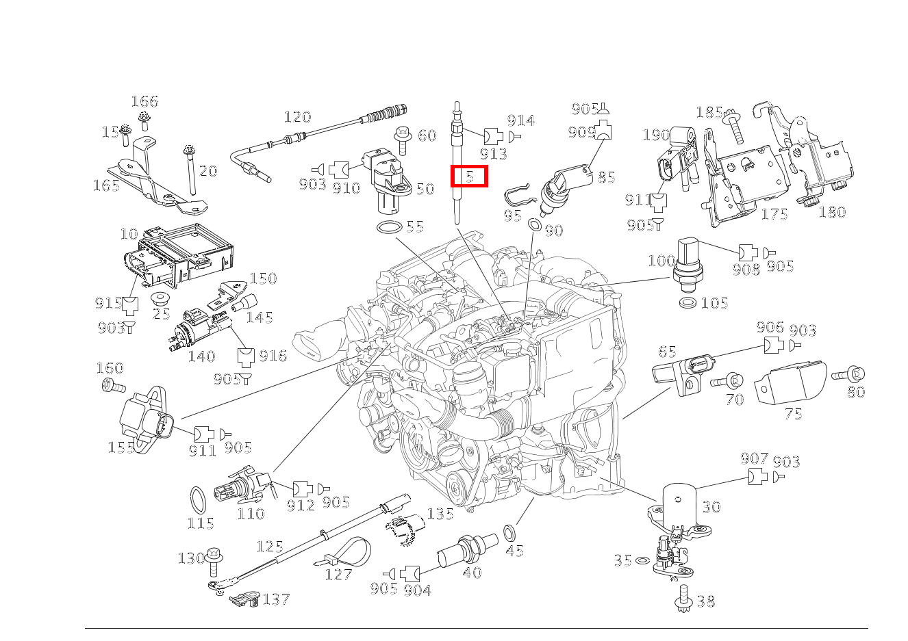Glühkerze Keramikausführung M8 E350CDI BE CA 207