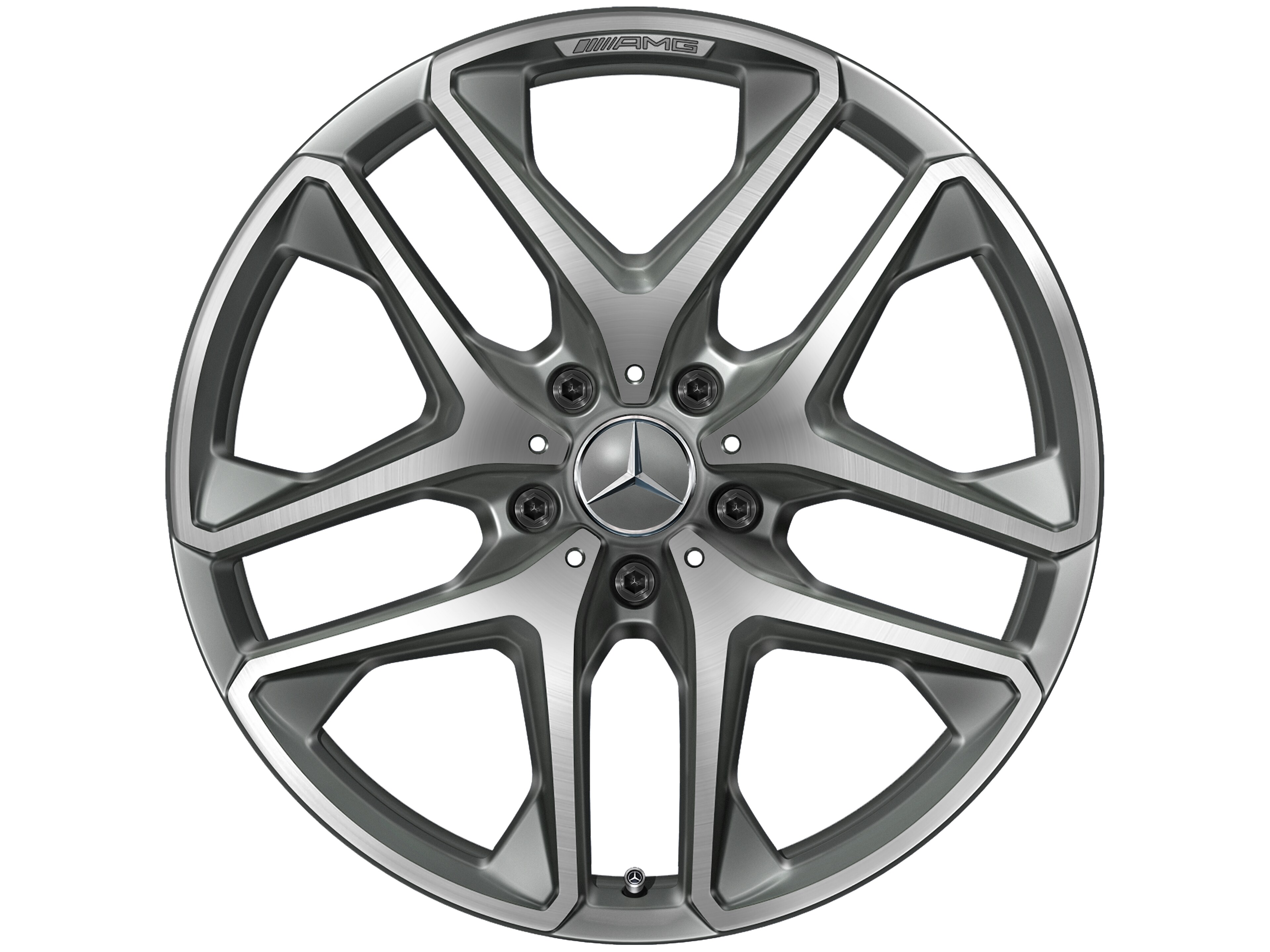 AMG 5-Doppelspeichen-Rad 21 Zoll, 10 J x 21 ET 33, titangrau