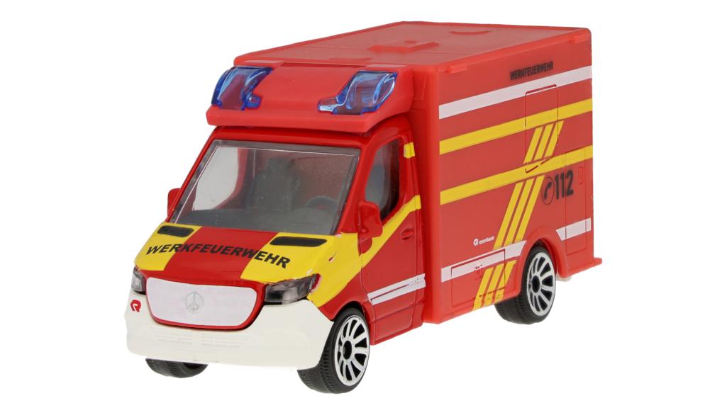 Sprinter, Feuerwehr rot, Majorette, 7,62 cm (3 Zoll) Sprinter, Feuerwehr rot, Majorette, 7,62 cm (3 Zoll)