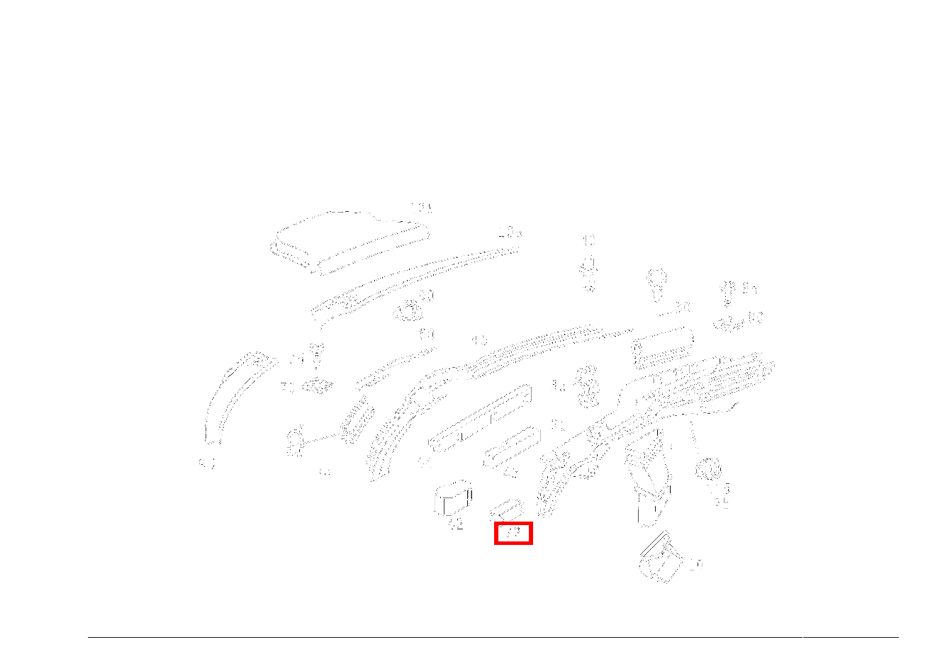 Zwischenlage AN QUERTRAEGER UNTER WINDSCHUTZ LINKS; 14 X 8 X 5 MM C 230 220
