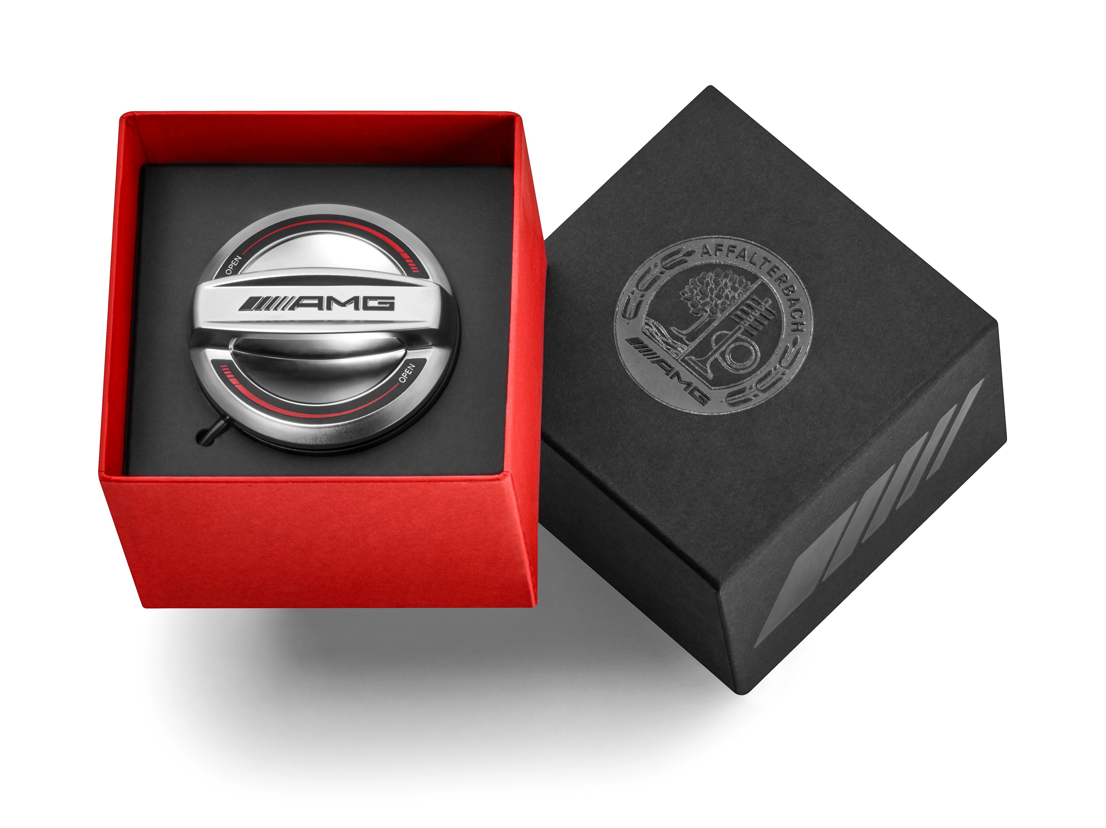 Mercedes-Benz - AMG Tankdeckel, chromeshadow, rot