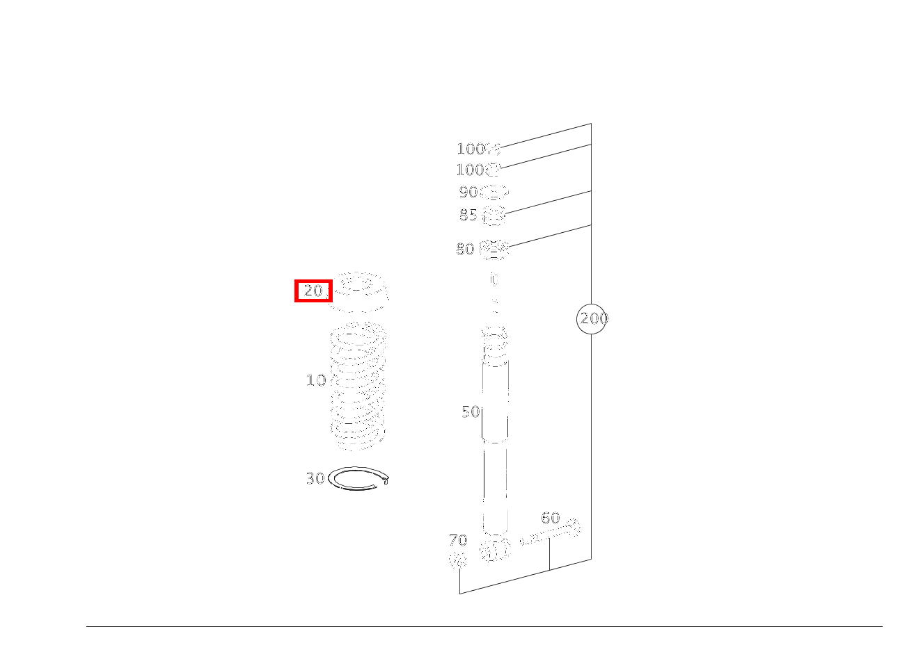 FEDERTELLEREINSATZ NACH BEDARF; NOPPENZAHL: 1 (5 MM) C 220 d T-Modell 205 FEDERTELLEREINSATZ NACH BEDARF; NOPPENZAHL: 1 (5 MM) C 220 d T-Modell 205