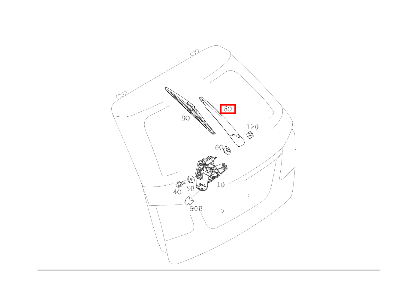 Wischerarm E 220 CDI T-Modell 253
